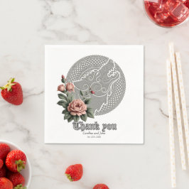 Visa Varg och Ro. En stiliserad vargs huvud, Pappersservett