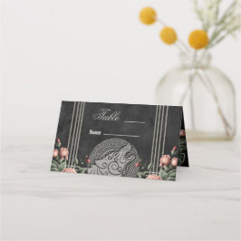 Visa Varg och Ro. En stiliserad vargs huvud Placeringskort