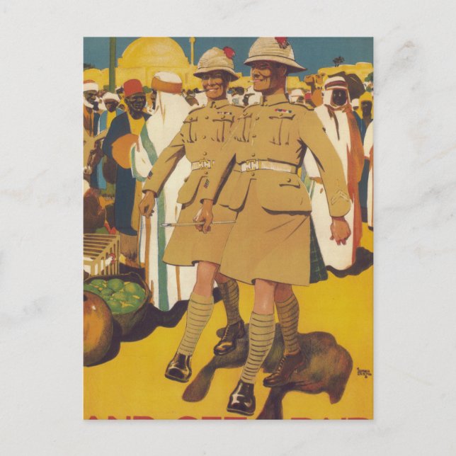 Visa världen och betala för_Propaganda Poster Vykort (Framsida)