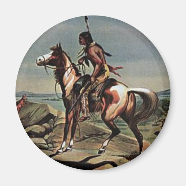 Visa Vilda western för Buffalo Bills Magnet (Framsidan)