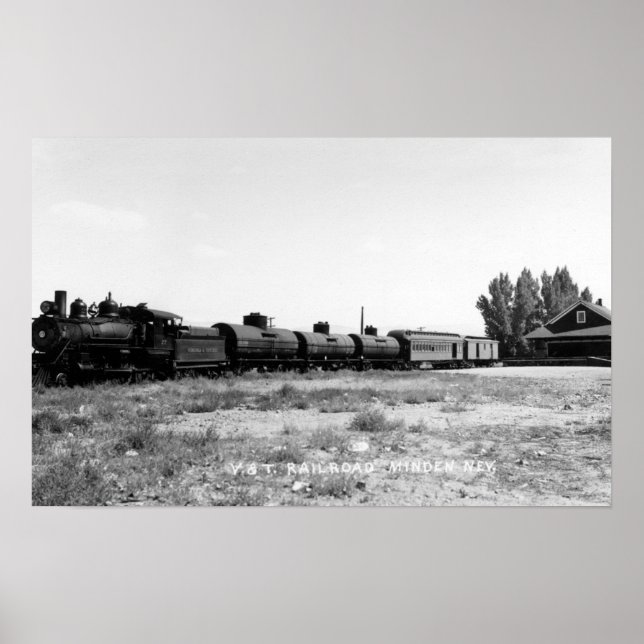 Visa Virginia & Truckee Railroad Tåg Poster (Framsidan)