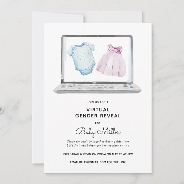 Visa virtuell Gender Inbjudningar (Framsida)