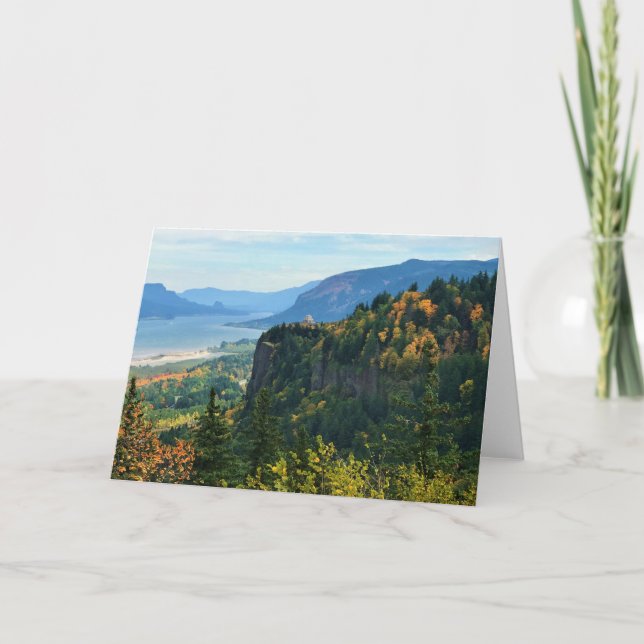 Visa Vista House, Columbia River, Oregon Kort (Framsida)