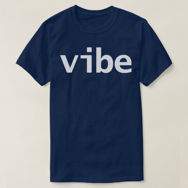 Visa vit text för minimal typografi t shirt (Design framsida)