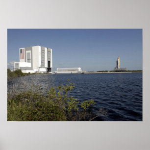 Visad över bäckenet, Space Shuttle Atlantis Poster