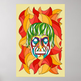 Visage Grimace Poster