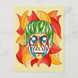 Visage Grimace Vykort