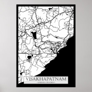 Visakhapatnam Andhra Pradesh Karta Poster