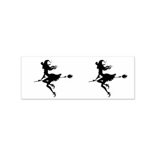 Visar en broom Halloween Thunder_Cove Stämpel