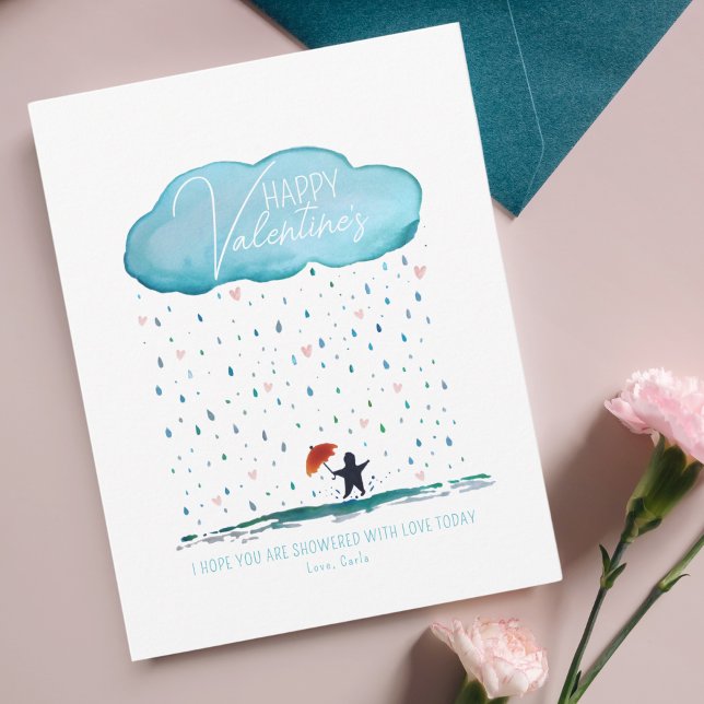 Visar med Kärlek Valentine Helgdag Card Julkort (Skapare uppladdad)