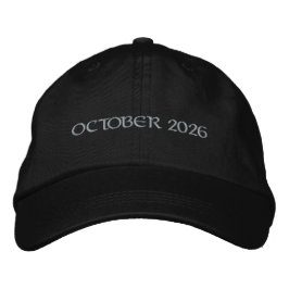 Visar OKTOBER 2026 Marinblå Alternativ Trucker-Hat Broderad Keps