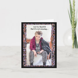 Visar Snö i det här värmemappade gratulationskorte Kort