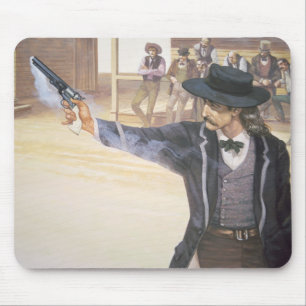 "Visar vildräkningen" Hickok (1837-76) hans Musmatta