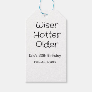 VISARE HETTARI SEXIGARE 30-ÅRS FÖDELSEDAG NAMN DAT PRESENTETIKETT