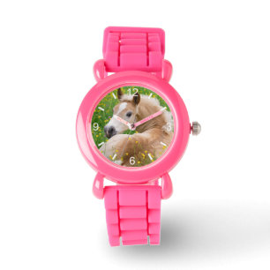 Visartavla-pläterar det gulliga fölet för den armbandsur