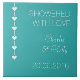 VISAS MED KÄRLEK anpassningsbar och färg-plattor Kakelplatta