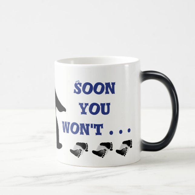 Visasende och försvinnande Bigfoot mugg! Magisk Mugg (Höger)