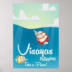 Visayas, filéer, reseaffisch för tecknad poster
