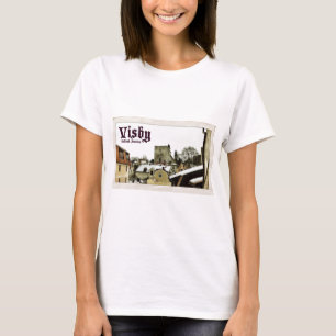 Visby Gotland, stil för sverigevintagevykort Tee Shirt