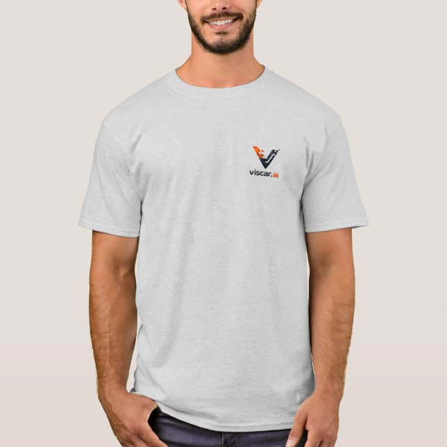 Viscar AI Tech Logo Minimalist T-Shirt (Framsida)