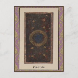 Visconti Tarot däckkort - circa 1428-1447 Vykort
