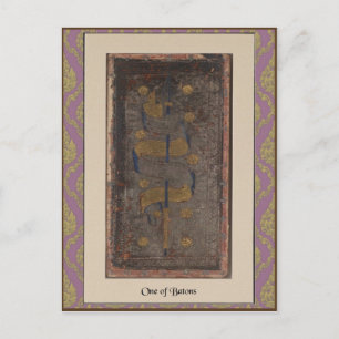 Visconti Tarot Deck Card 1 - circa 1428-1447 Vykort