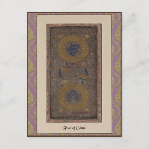 Visconti Tarot Deck Card - circa 1428-1447 Vykort