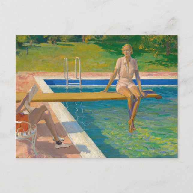 Viscountess Castlerosse | Herr John Lavery Vykort (Framsida)