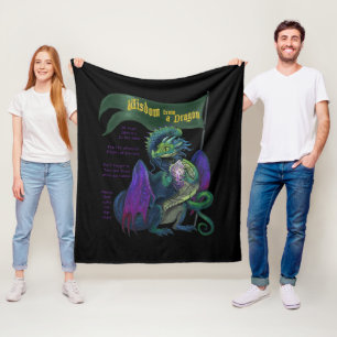 Visdom från en draken fleecefilt