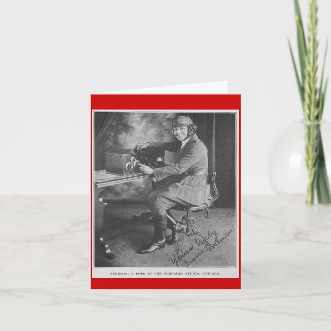 visdom ord: Bessie Coleman Kort (Framsida)