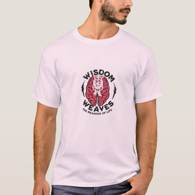 "Visdom Väver Livets Mening T-Shirt – Inspi (Framsida)
