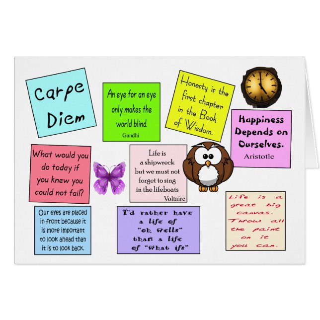 Visdomskort Hälsningskort (Framsidan Horizontal)