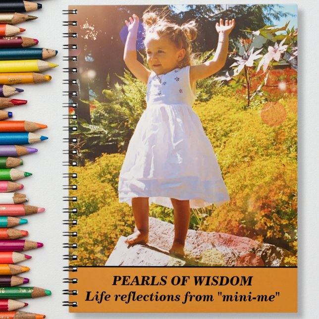 VISDOMSPÄRLOR Liv Reflektera från "mini-me" Anteckningsbok (PEARLS OF WISDOM Life Reflect from "mini-me" Notebook)