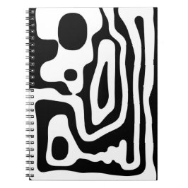 Vise Grip: Abstrakt Black & White Anteckningsbok