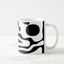 Vise Grip: Abstrakt Black & White Kaffemugg