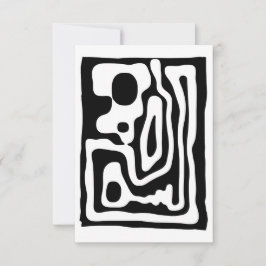 Vise Grip: Abstrakt Black & White Kort