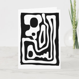 Vise Grip: Abstrakt Black & White Kort