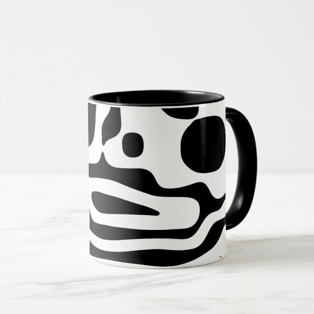 Vise Grip: Abstrakt Black & White Mugg (Framsida höger)