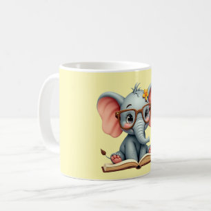 Vise lilla elefantbaby kaffemugg