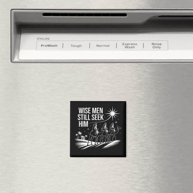 Vise män söker honom fortfarande kristen jul Jesus Magnet (In Situ (Dishwasher))