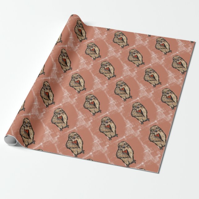 Vise Ugglan Presentpapper (Utrullad)