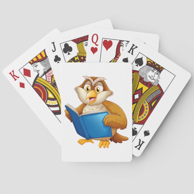 Vise Ugglas Läsbok Casinokort (Baksidan)