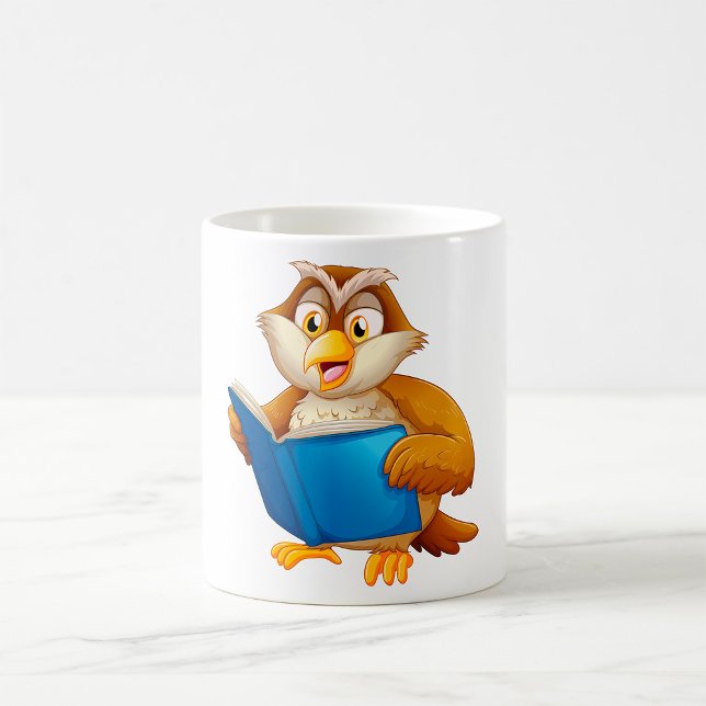 Vise Ugglas Läsbok Kaffemugg (Skapare uppladdad)