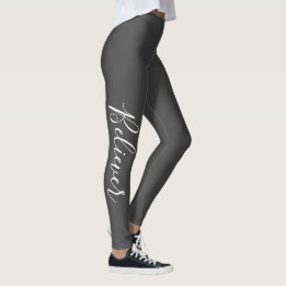 visemisk BELIEVER-typografi| Leggings