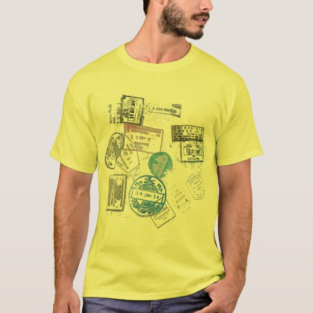 Viseringsprövning för inresor med pass för coola l t shirt (Framsida)