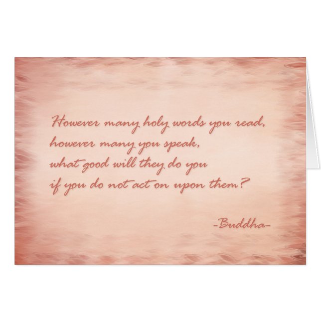 Vishet av Buddha Hälsningskort (Framsidan Horizontal)