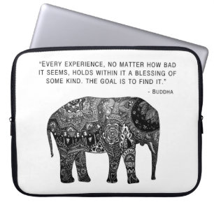 Vishet för Buddha Hennaelefant Laptop Sleeve