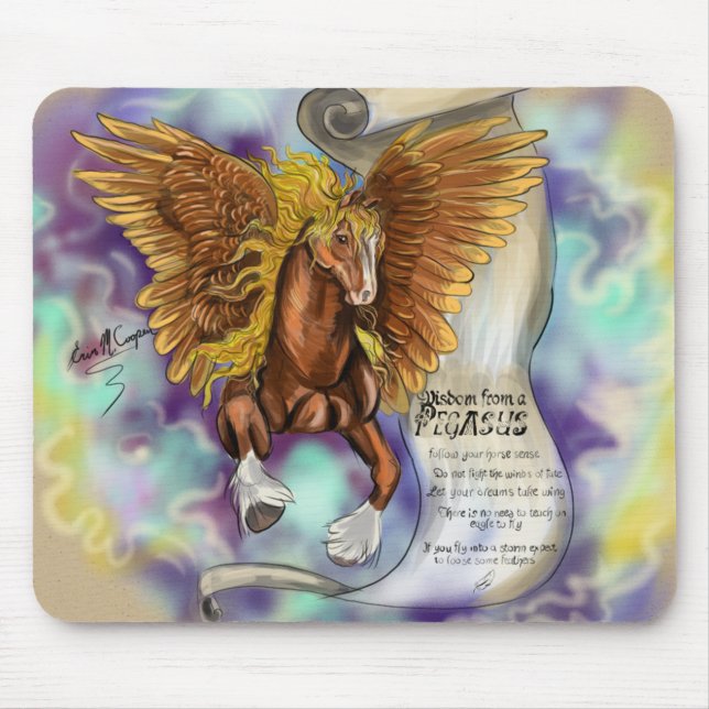 Vishet från en Pegasus, mousepad Musmatta (Framsidan)