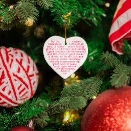 Vishet från över personifierade prydnaden julgransprydnad keramik