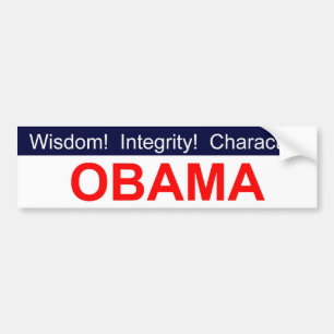 Vishet! Fullständighet! Tecken! Obama bildekal